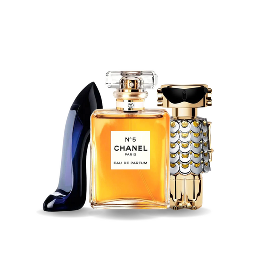 SET DI 3 PROFUMI: GOOD GIRL, CHANEL Nº5, FAME 100ML
